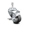 Service Caster 3.5 Inch Thermoplastic Rubber Swivel 10mm Threaded Stem Caster with Brake SCC-TS20S3514-TPRB-TLB-M1015 - alternate 1
